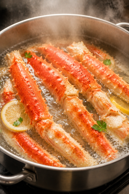 🦀 Premium King Crab Legs – Wild-Caught, Extra Large Size, Sweet & Tender Meat Seafood Feast Delivered Fresh