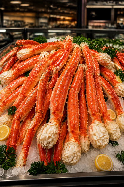 🦀 Premium King Crab Legs – Wild-Caught, Extra Large Size, Sweet & Tender Meat Seafood Feast Delivered Fresh